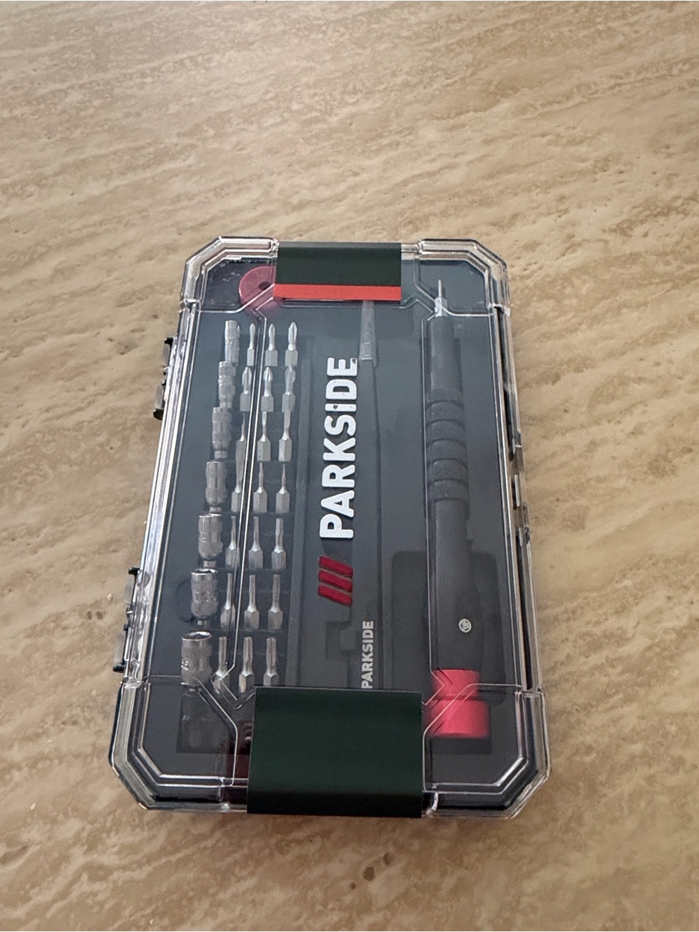 Precision Screwdriver and Bit Set - Black & Red